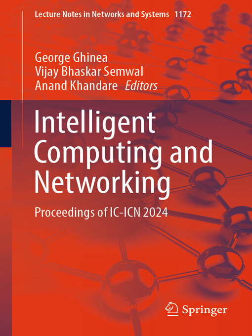 Title details for Intelligent Computing and Networking by George Ghinea - Available